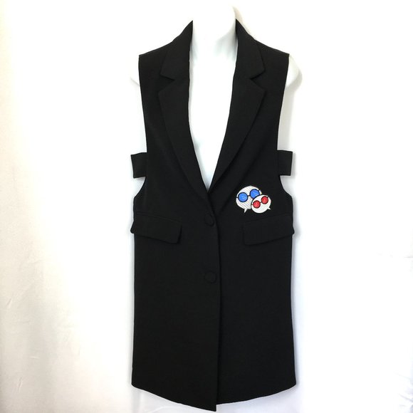 Jogging Artwear Long Blk Vest Fairwhale Urbanware Vintage - Picture 2 of 16